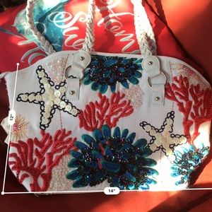 Chico’s handbag. Hand beaded EUC